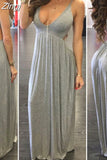 Women Summer Boho Long Maxi Dress Party Beachwear Deep V-neck Strap Dresses High Waist Backless Lace-up Women Dress Sundress