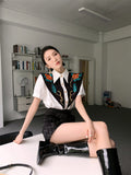 Vintage Embroidery Blouse Summer Short Sleeve White Button Up Shirt For Women Puff Sleeve Top Fashion Desinger