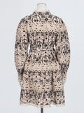 Literary Retro Style Skinny Single-Dbutton Skirt 2025 New Hollow Embroidery Design High-Waisted Dress