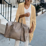 Spot 2025 Autumn Winter New Cardigan In Long Loose Irregular Hem Coat