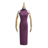 Zingj Trendy Women's Dress, Spicy Style, High Collar, Tight Body, Sleeveless Bag, Buttocks, Bottom-Bottomed Vest Dress, Long