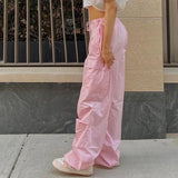 Street Overalls Autumn Low Waist Trousers Thin