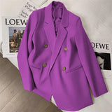 Zingj Spring And Autumn Outfit Fried Street Loose Leisure Versatile Autumn Suit Jacket Female Korean Black Suit