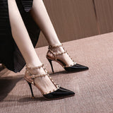 Nude High Heels Women's Heel 2025 New Pointed Fashion Web Hot Sexy Empty
