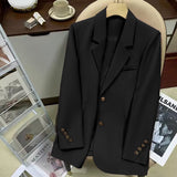 Zingj Suit Jacket Female In 2024 Autumn New Design Sense Fashion Versatile Temperament Single Breasted Small Suit