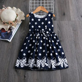 Polkadot Dresses for Girls Bow Birthday Party Dress Kids Clothing Sundress Baby Girl Clothes 4 5 6 7 8 9 10 11 12