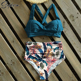 High Waist Bikini 2021 Halter Swimwear Women Swimsuit Female Bikini Set Bodysuit Bathing Suit Summer