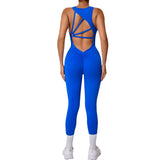 Zingj Jumpsuit Women's Integrated Yoga Sleeveless Fitness Suit Running Sportswear Stretch Tight-Outfit