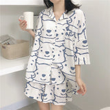Sets Women Comfortable Fashion Plaid Sweet Cute Casual Lounge Homewear Korean Fashion Summer Girls Clothing Simple