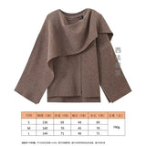 Women's Autumn New Asymmetric Scarf Short Loose Knit