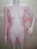 black fishnet rhinestone mini summer dress women Glitter bodycon club party dress see through bikini cover up beach