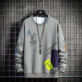Spring and Autumn New Men's Sweatshirt Long-Sleeved T-Shirt Round Neck Youth Casual Sweater Fashion Trendy Brand