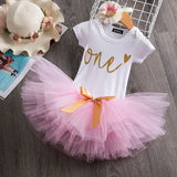 Baby Infant Christening One Year 1st Birthday Outfit Princess Cottoning Baptism Baby Girl Unicorn Dress Baby