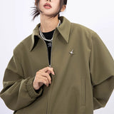 Zingj Military Green Jacket Jacket Female Spring And Autumn Loose Leisure Joker Star Badge Lovers Cardigan