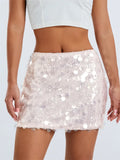 Sexy Women Sparkle Sequined Skirts Summer Party Clubwear Glitter Bodycon Short Mini Pencil Skirts Streetwear 2023