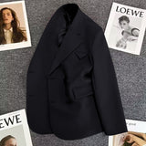 Zingj And Autumn Small Suit Jacket Female Senior Design Sense Small Minority 2024 New Spring And Autumn Korean Version Loose Casual