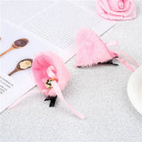 Styles Plush Animal Ears Hairpins Lolita Sweet Fluffy Ear Cosplay Anime Hair Clips Party Costume Hair