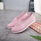 Women Casual Shoes Light Sneakers Breathable Mesh Summer knitted Vulcanized Shoes Plus Size woman flats Shoes Flying net