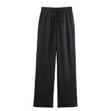 Women's Clothing 2025 New Casual Double-Dbuted Blazer + Trouser Suit