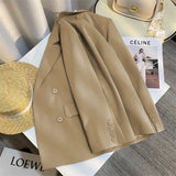Zingj Spring New Sweet Taro Purple Senior Sense Temperament Versatile Popular Sense Suit Jacket Female Korean Version Casual