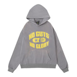 High Street Ins Minority Retro Print Letters Loose Hooded Sweaters For Men And Women In Autumn And