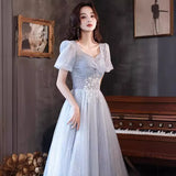 Exam Evening Dress Dress Banquet Temperament Light Luxury Small Student Vocal Music Student Dress Annual Host Dress