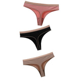 Cotton Women Thongs Panties Fashion Soft Solid Bow Seamless G-String For Women Underwear Female Lingerie Briefs