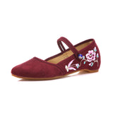 Zingj Shoes Single Shoes Fashion Tendon Embroidered Cloth Shoes Women's Single Shoes Spring And Summer Cloisonne Shallow Cloth