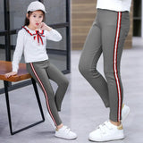 Girls Leggings Kids Thick Velvet Leggings Pencil Pants Children Warm Trousers Faux PU Leather Legging Slim Leather