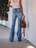Zingj The Monkey Elastic Wide Leg Horn Jeans Woman 211-0-Outfit