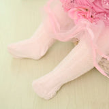 0-6 Yrs Spring Summer Autumn Cute Baby Girls Mesh Cable Knit Tights Cotton Breathable Pantyhose For Toddler Girls