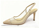 Ziran's New Fine Back Empty Single-Shoe Women 2025 Summer Buckle With Net Tips Sexy High