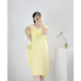 Folded High-End High-End Summer Loose Short-Sleeved Big Brand Age Reduction Medium-Long Design