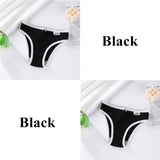 Women's Cotton Panties Soft Striped Patchwork Women Underpants Solid Girls Briefs Sexy Female Lingerie Comfort
