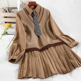 and autumn new ladies Korean loose fashion casual sleeveless v-neck knitted pullover vest sweater all-match