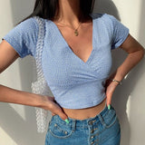 Knitted Women Tank Top Sexy Spaghetti Strap Lace Up Streetwear Slim Cute Crop Tops