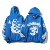 Style High Street Kanye Men And Women With The Same Hip-Hop Graffiti Print Hoodie Hoodie Couple Loose Jackets 211-1-Outfit