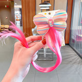 Sweet Colorful Hairpin Lovely Children Girls Hairclip Kids Cute Barrette Cartoon Extension Braider Rainbow Hair