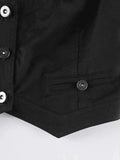 Button Front Corset Top-Outfit