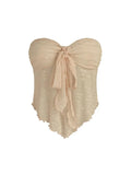 Vintage Front Knot Floral Tube