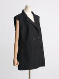 Summer Niche New Fashion Temperament V-Neck Bow Design Sense Sleeveless Short Suit Dress