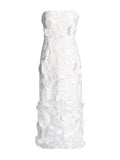 2025 New Fashion Heavy Industry Mesh Embroidery Splicing Design Sense Slimming Long Bag Hip Dress Women's