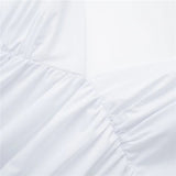 White Slip Dress Woman Backless Long Dress Women Beach Sexy Summer Dresses Woman 2023 Ruched Sleeveless Party