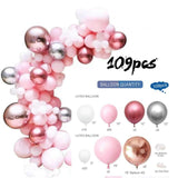 Silver Macaron Birthday Balloon Garland Arch Kit Party Foil Metal Balon Weding Baby Shower Birthday Party Decor Kids