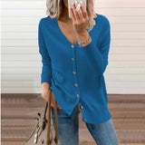 Zingj And Winter New Knit Cardigan Female Loose Jacket With Woolen Sweater V-Neck Sweater Coat Women's Clothing-Outfit