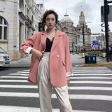Zingj Celebrity Small Suit Long Chic Retro Belt Korean Version 2024 Casual Temperament Ins Suit Jacket Female
