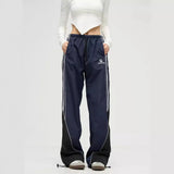 Zingj Casual Sports Pants Female Summer Thin Straight Tube Wide Legs Loose Versatile Speed Dry Overalls Red