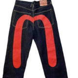 American High Street Fashion Big M Print Jeans Women Y2K Harajuku Casual Straight Baggy Jeans Punk Rock High Waisted