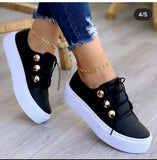 Zingj Size Casual Flat Single Shoes Women's New Round Head Thick Sole Casual Women's Single Shoes Wish- Outfit
