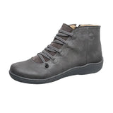 Winter Women's Shoes New Fashion Side Zipper Non-slip Wear-resistant Ankle Boots Large Size High-top Casual Short